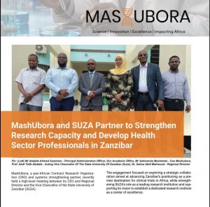 MashUbora leadership had the honor of engaging with the Vice Chancellor of State University of Z