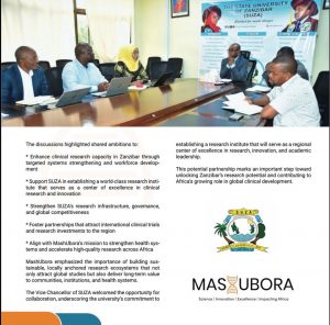 MashUbora leadership had the honor of engaging with the Vice Chancellor of State University of Z(1)